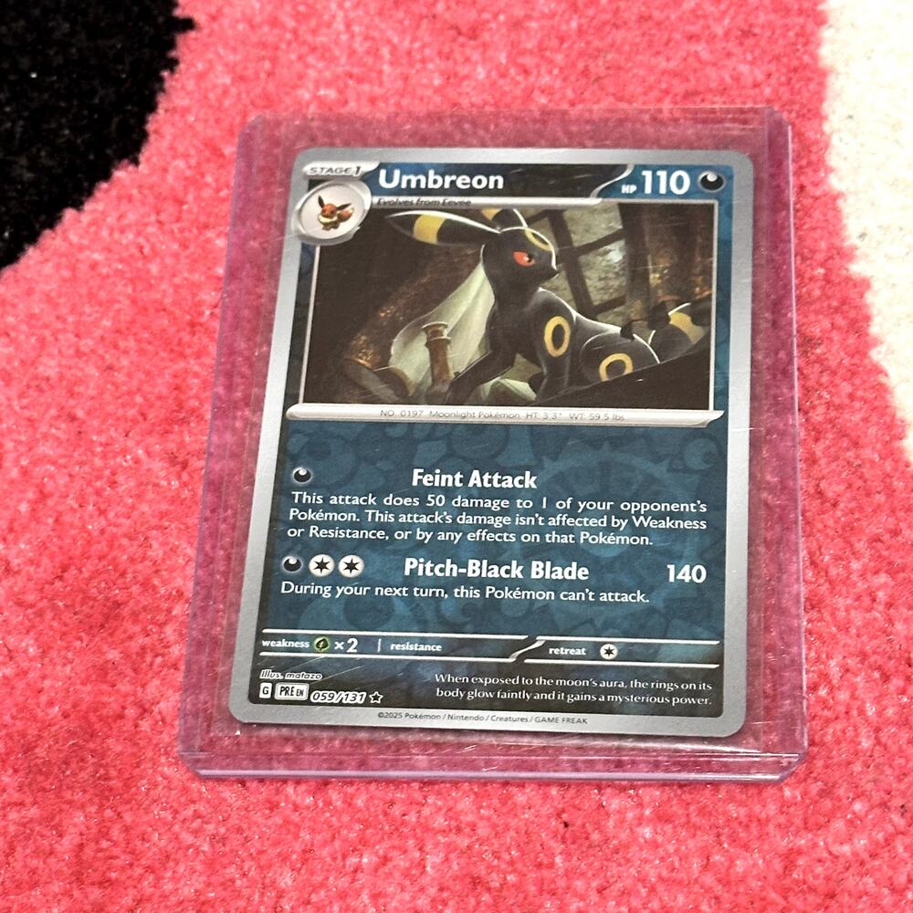 Umbreon #59 – Pokémon Prismatic Evolutions – As Pictured